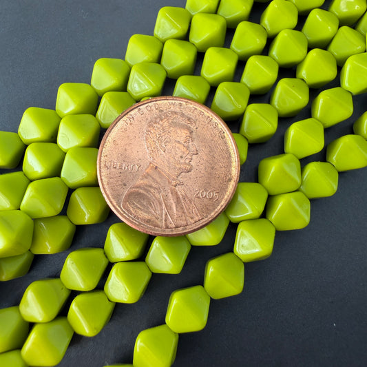 Chartreuse 6mm Bicone