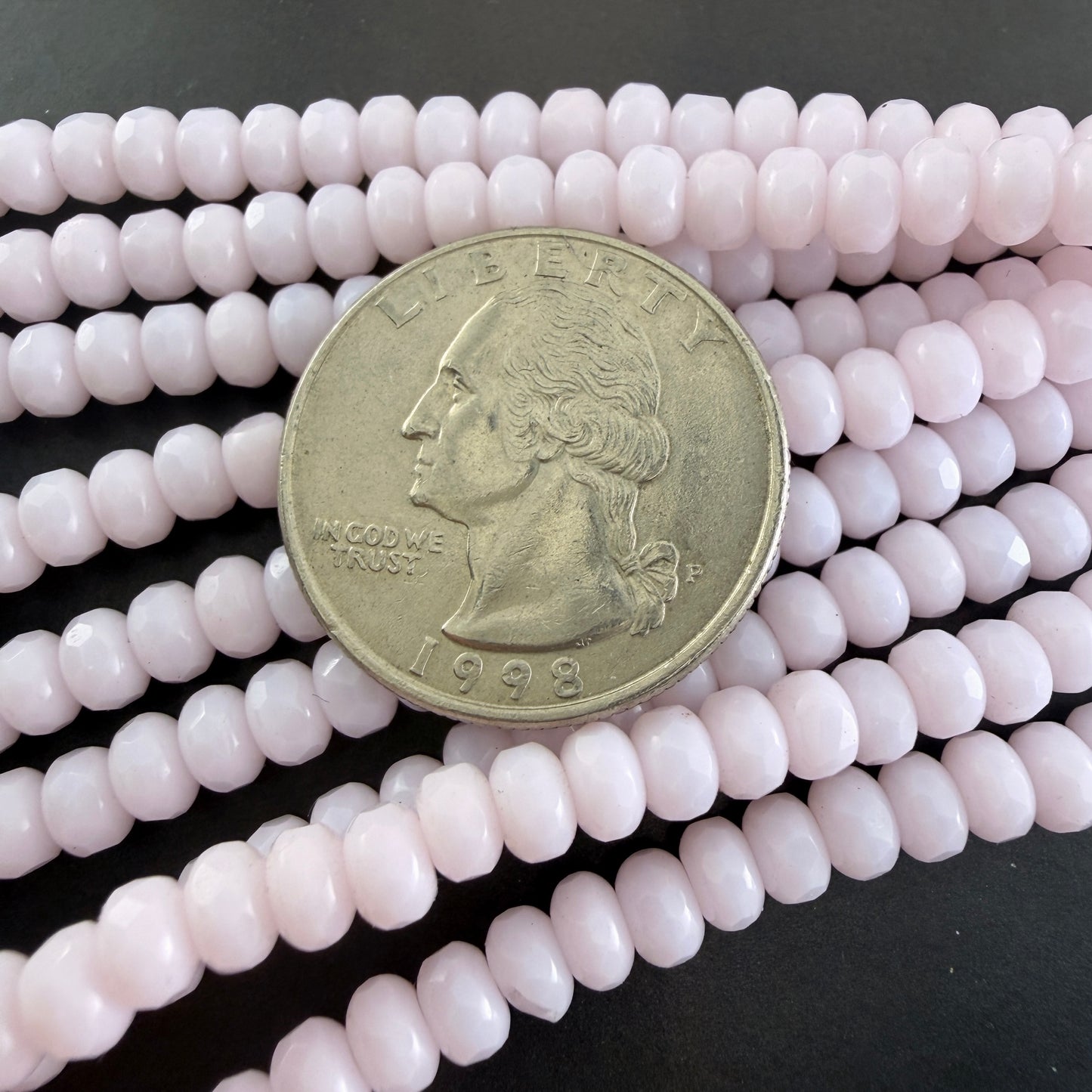 Light Pink Faceted Rondell