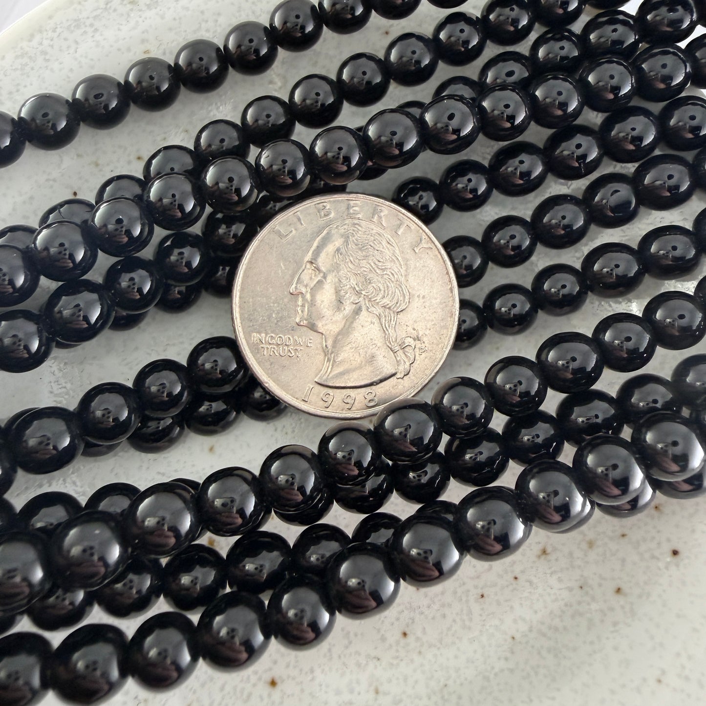 Jet Druk, 6mm, 35 Beads