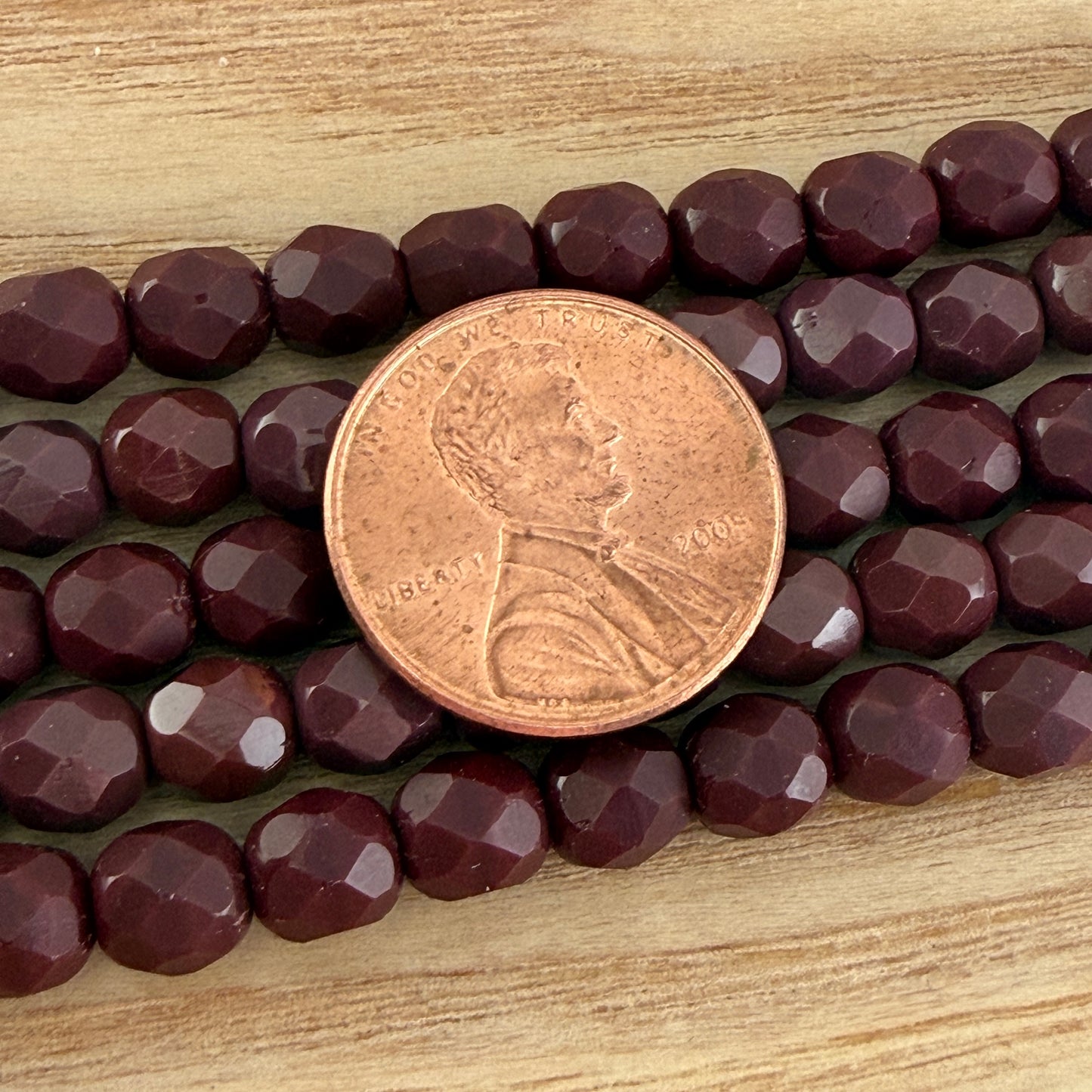 6mm Maroon Fire Polish