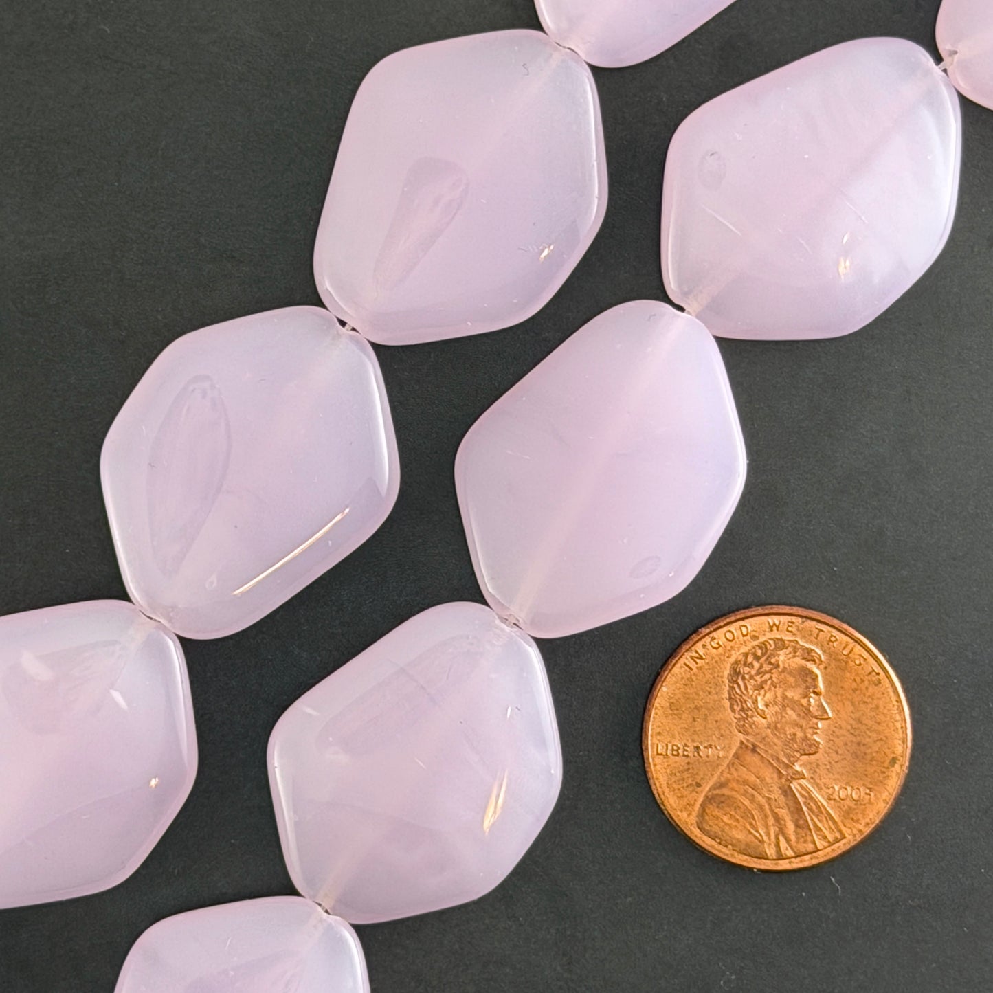 Large Irregular Flat Diamond Pink