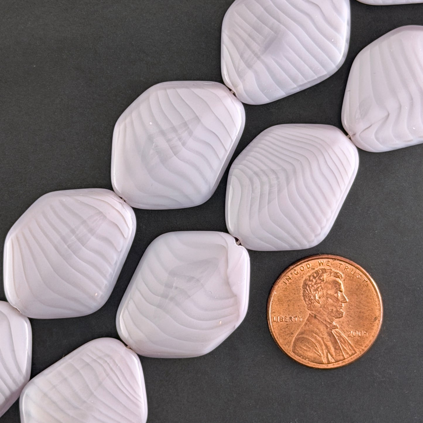 Large Lavender Irregular Flat Diamond