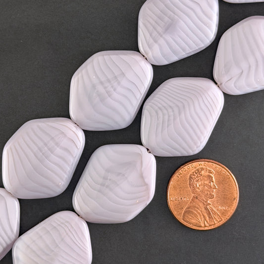 Large Lavender Irregular Flat Diamond