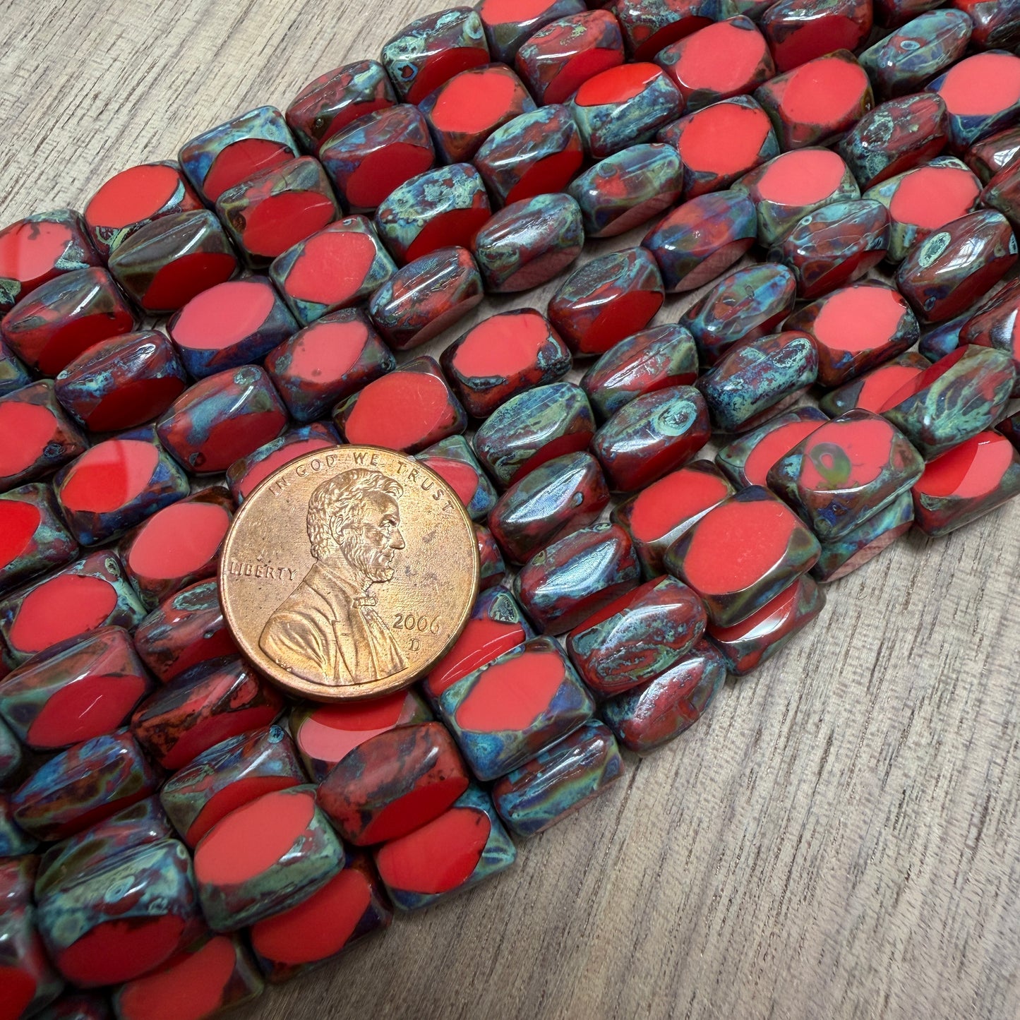 Red Travertine Table Cut Rectangle