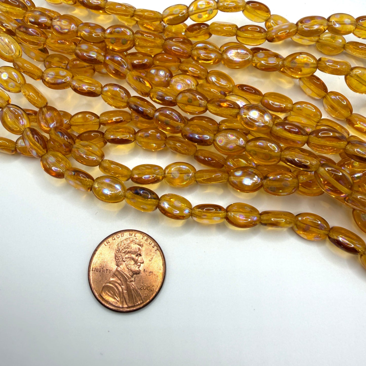 Transparent Topaz Peacock Oval