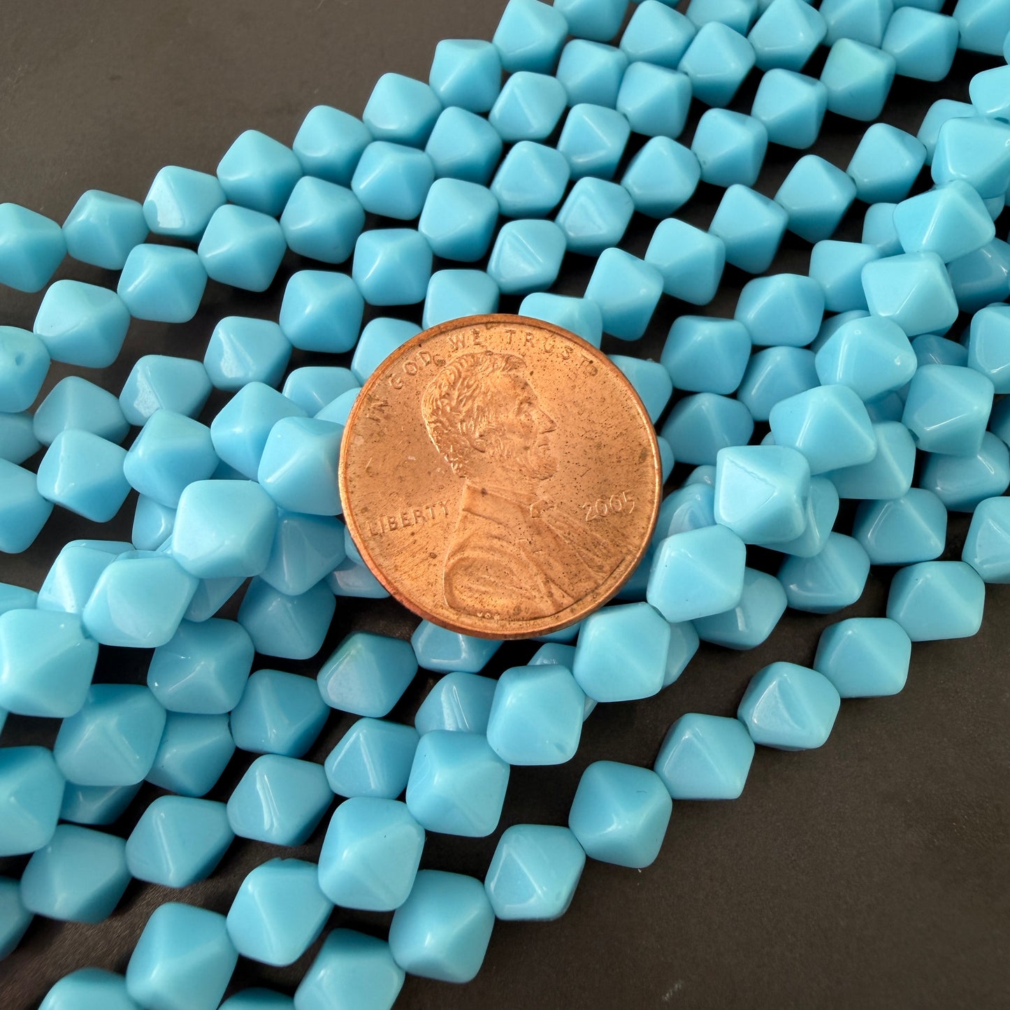 Light Blue 6mm Bicone
