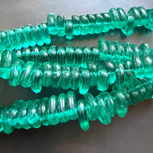 Transparent Medium Emerald Green Leaf