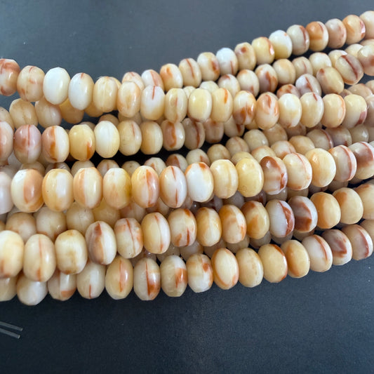 Caramel Ivory Mix Faceted Rondell