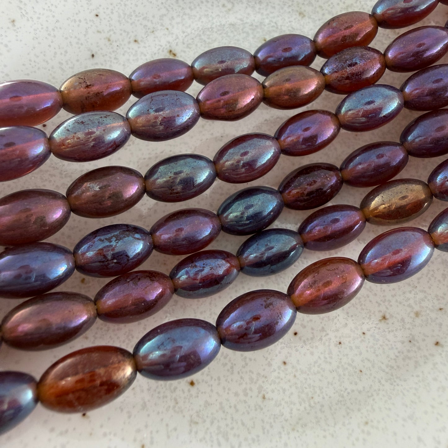 Transparent Dark Topaz Rainbow Iris Oval