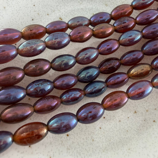 Transparent Dark Topaz Rainbow Iris Oval