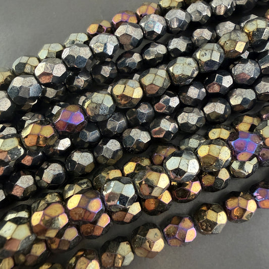 Metallic Iris Mix 7mm Fire Polish