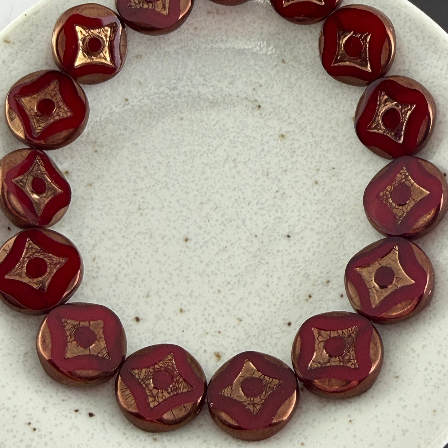 Red/Bronze Diamond Table Cut Disc