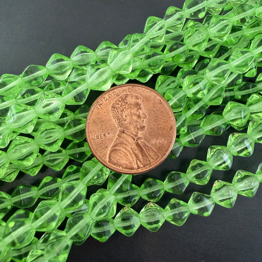 Transparent Peridot 6mm Bicone