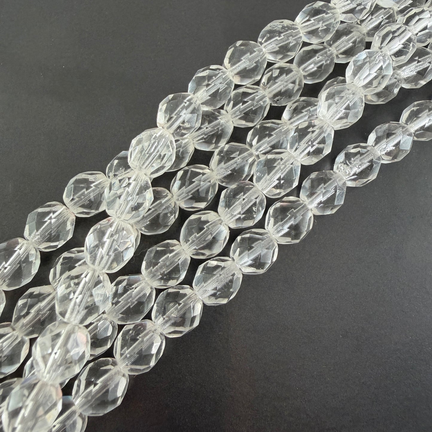 8mm Crystal Fire Polish