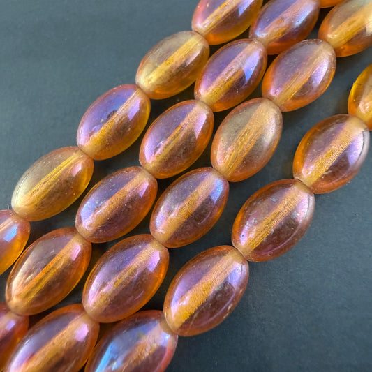 Transparent Topaz Rainbow Iris Oval
