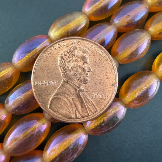 Transparent Topaz Rainbow Iris Oval