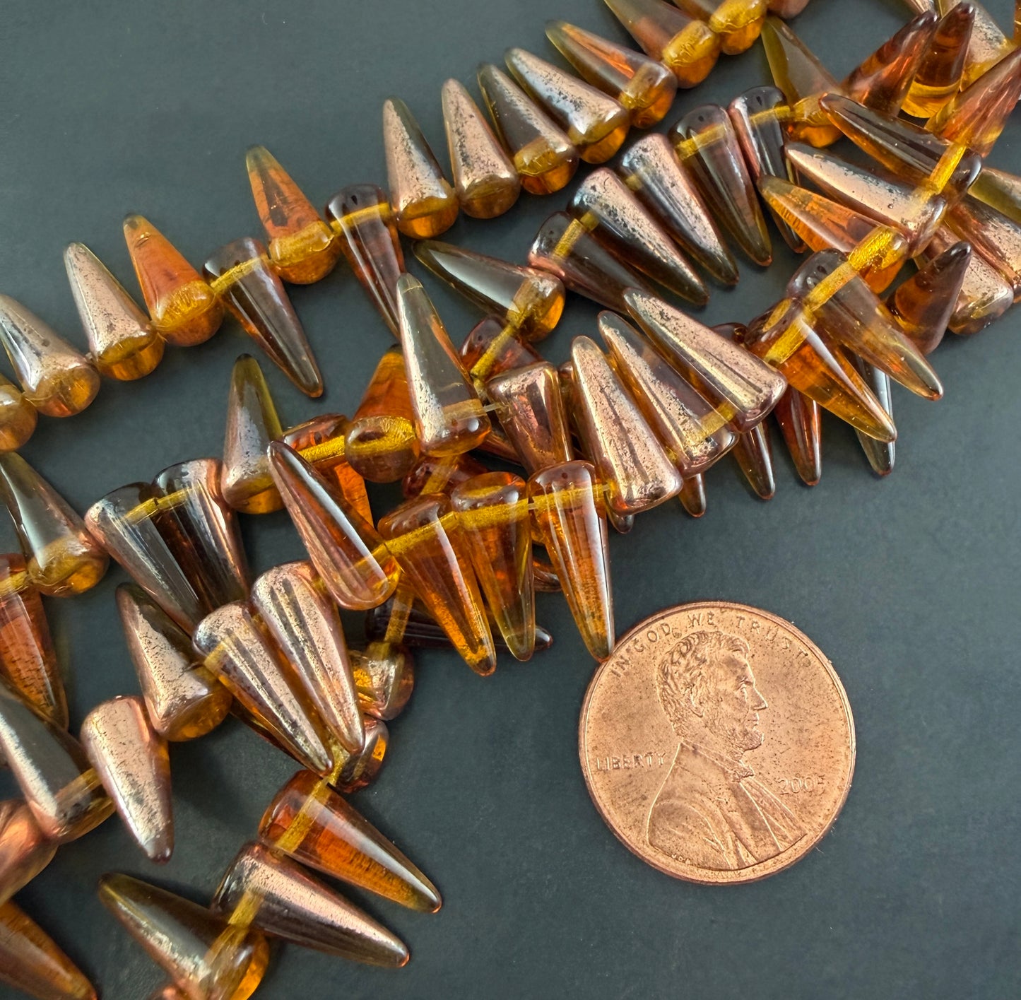Topaz/Copper Spike 5mm x 13mm