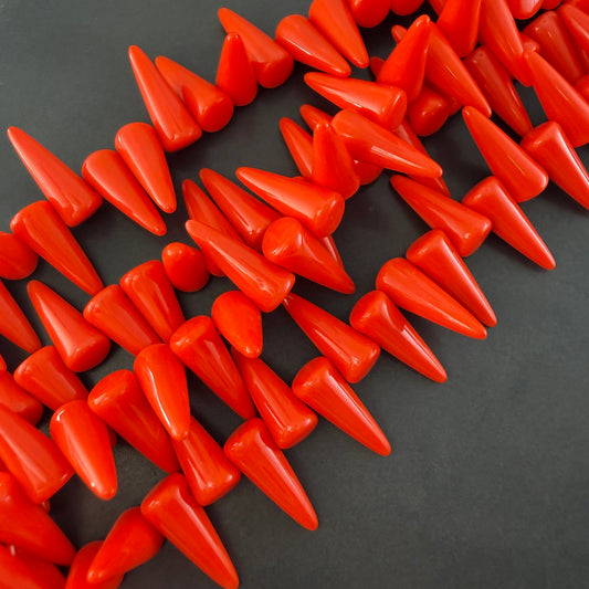 Orange Coral Spike 5mm x 13mm