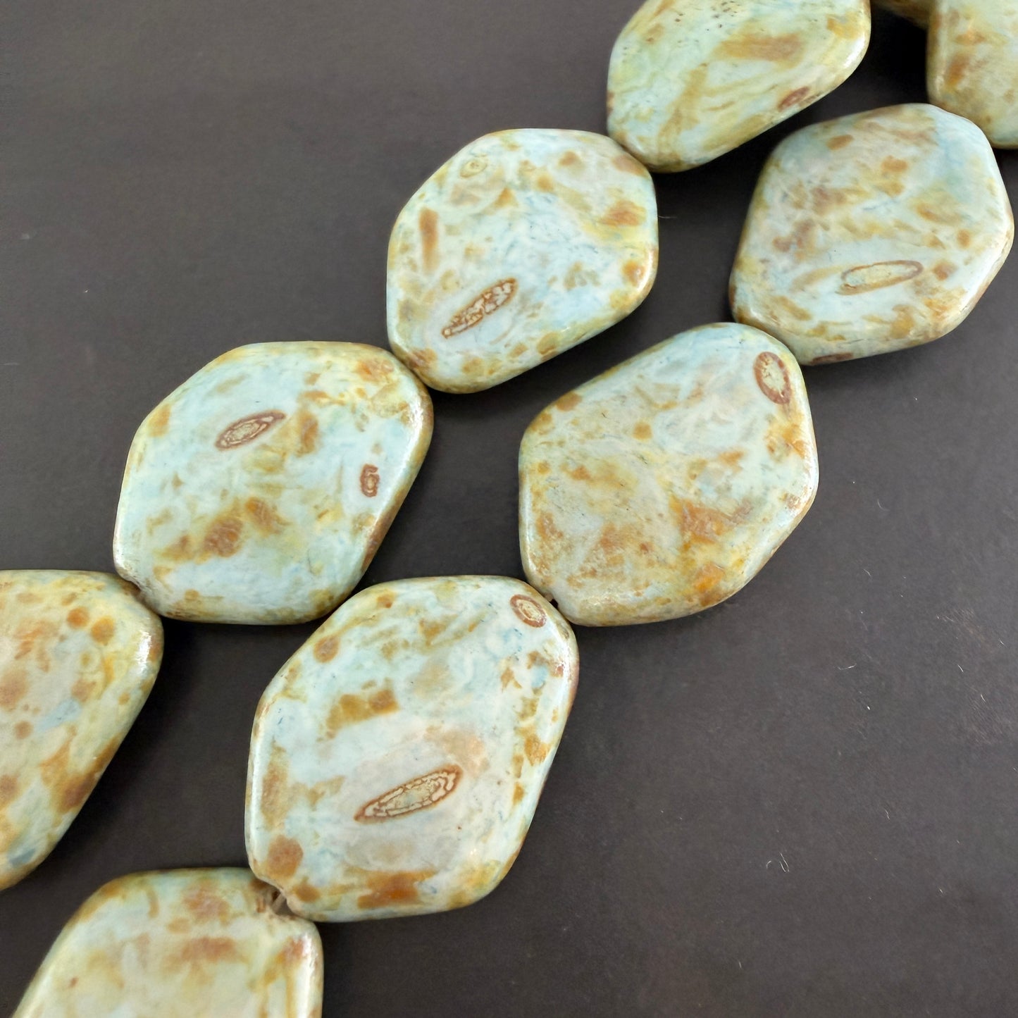 Large Irregular Flat Diamond Sage Travertine