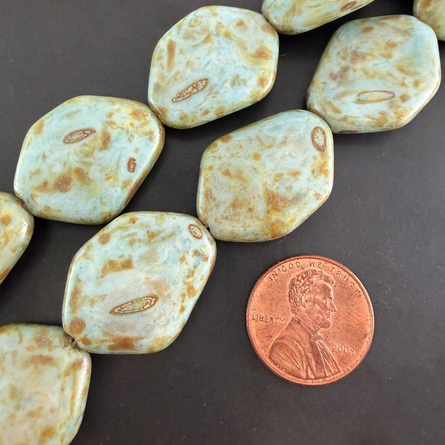 Large Irregular Flat Diamond Sage Travertine
