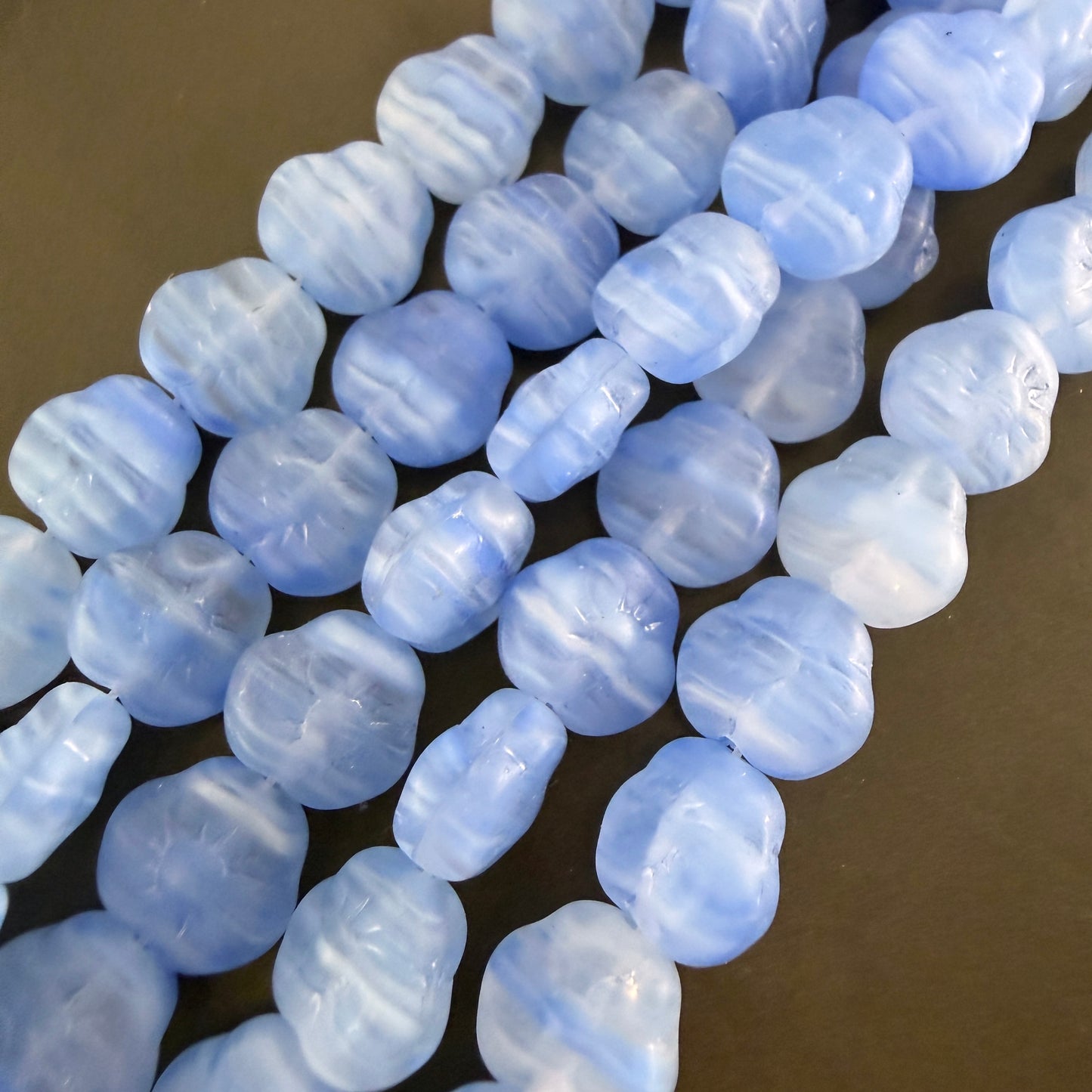 Blue and White Pansy 9mm