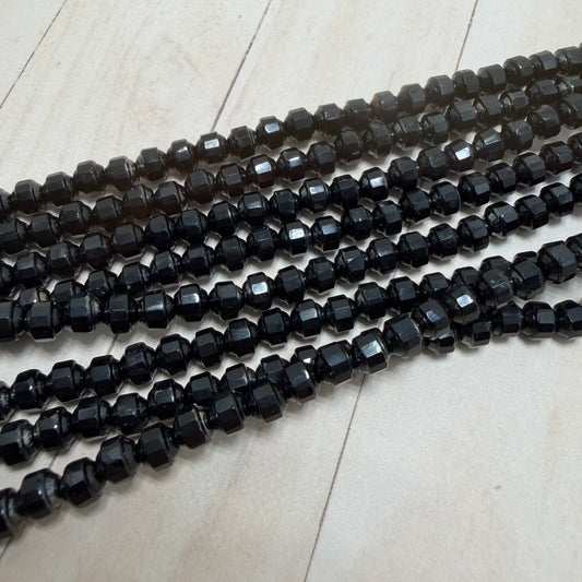 Jet Saucer with Faceted Middle 5mm