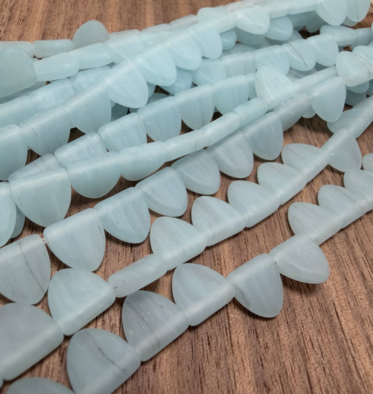 Light Blue Triangle Drop 9mm