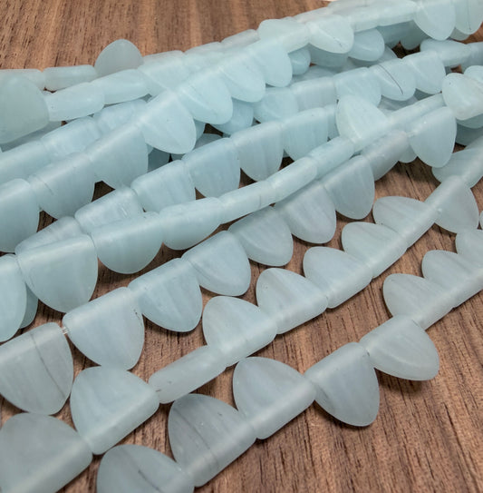 Light Blue Triangle Drop 9mm