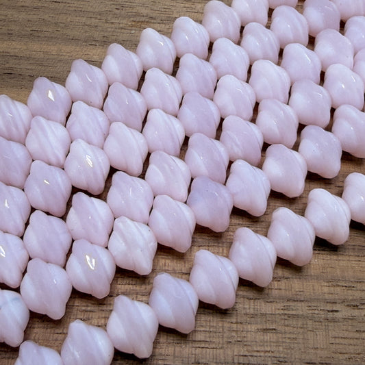 Light Pink Saucer with Faceted Middle