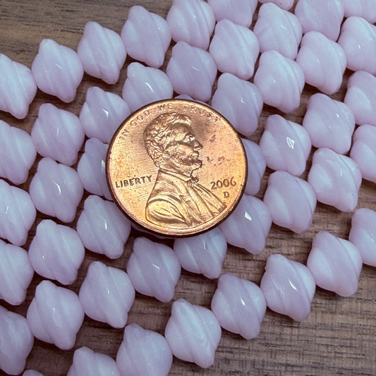 Light Pink Saucer with Faceted Middle