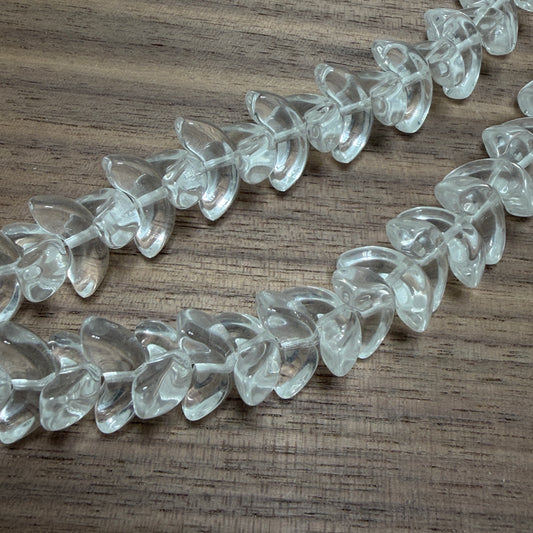 Crystal Angel Wing, 14mm, 40 Beads