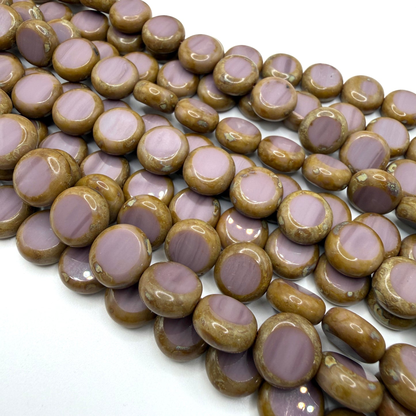 Light Purple Travertine Table Cut Disc